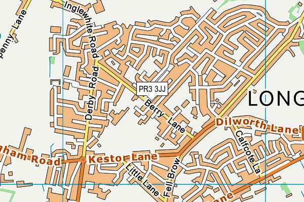 Map of LONGRIDGE OPTICIANS LIMITED at district scale