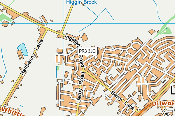 PR3 3JQ map - OS VectorMap District (Ordnance Survey)
