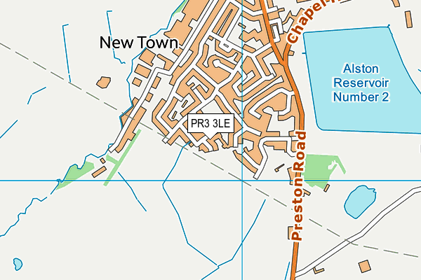PR3 3LE map - OS VectorMap District (Ordnance Survey)