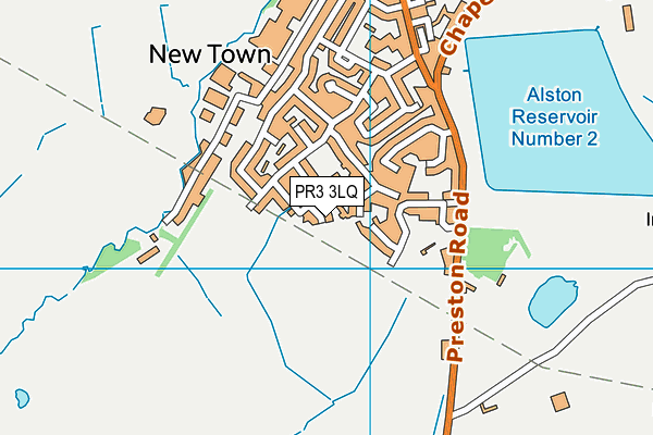 PR3 3LQ map - OS VectorMap District (Ordnance Survey)