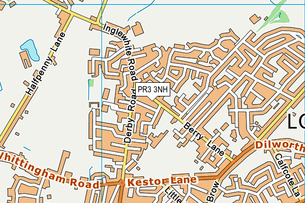 PR3 3NH map - OS VectorMap District (Ordnance Survey)