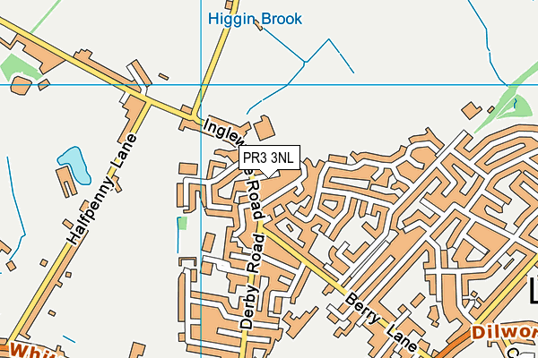 PR3 3NL map - OS VectorMap District (Ordnance Survey)
