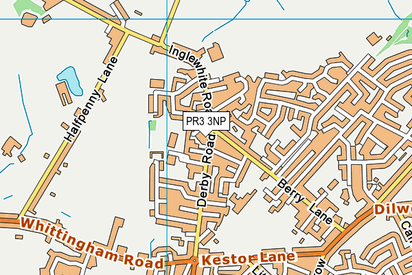 PR3 3NP map - OS VectorMap District (Ordnance Survey)