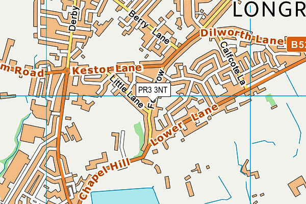 PR3 3NT map - OS VectorMap District (Ordnance Survey)