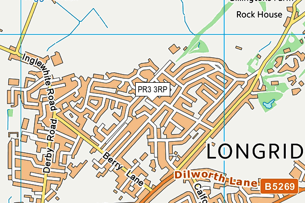 PR3 3RP map - OS VectorMap District (Ordnance Survey)