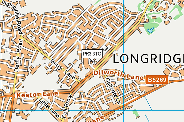PR3 3TG map - OS VectorMap District (Ordnance Survey)