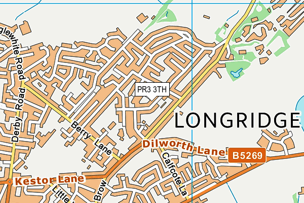 PR3 3TH map - OS VectorMap District (Ordnance Survey)