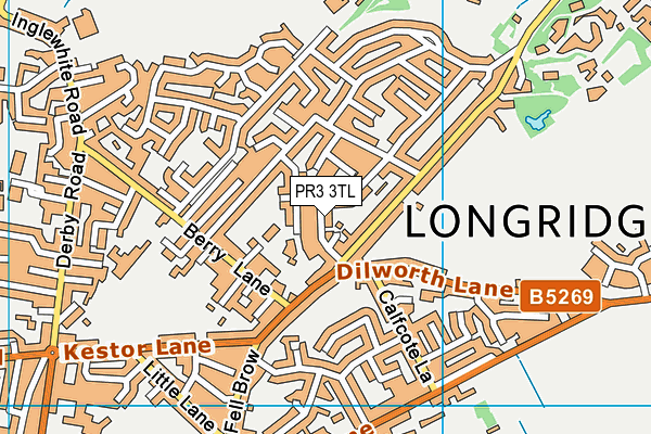 Map of LONGRIDGE LOCKSMITHS LIMITED at district scale