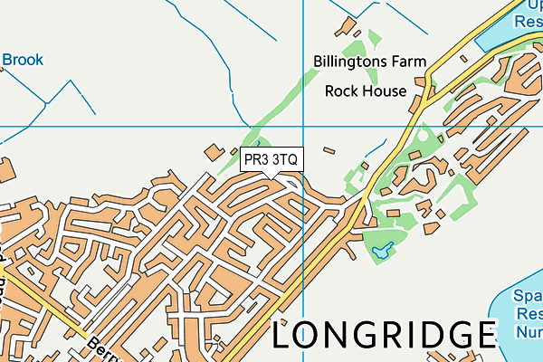 PR3 3TQ map - OS VectorMap District (Ordnance Survey)