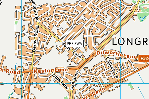 PR3 3WA map - OS VectorMap District (Ordnance Survey)