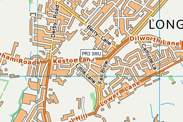 PR3 3WU map - OS VectorMap District (Ordnance Survey)