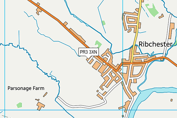 PR3 3XN map - OS VectorMap District (Ordnance Survey)
