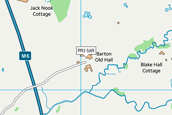 PR3 5AR map - OS VectorMap District (Ordnance Survey)