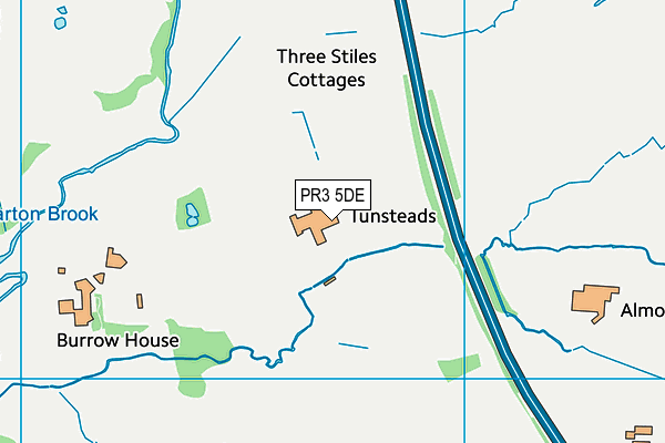 PR3 5DE map - OS VectorMap District (Ordnance Survey)