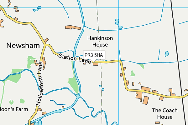 PR3 5HA map - OS VectorMap District (Ordnance Survey)