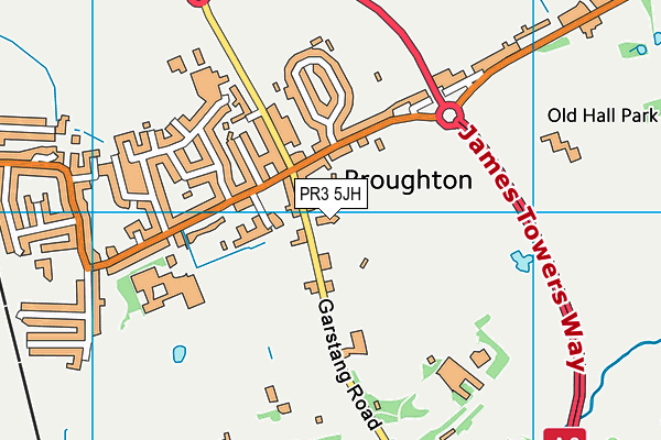 PR3 5JH map - OS VectorMap District (Ordnance Survey)