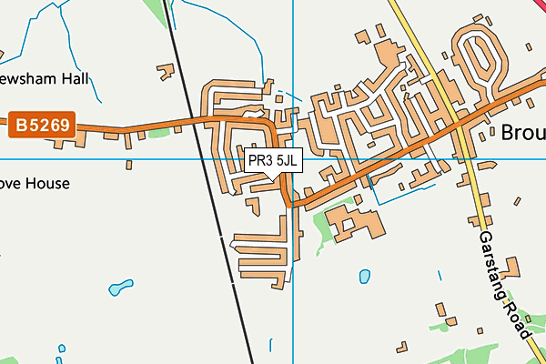 PR3 5JL map - OS VectorMap District (Ordnance Survey)