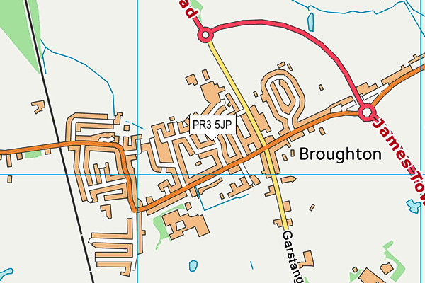 PR3 5JP map - OS VectorMap District (Ordnance Survey)