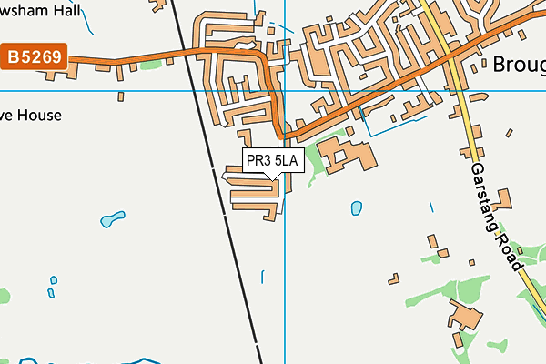 PR3 5LA map - OS VectorMap District (Ordnance Survey)