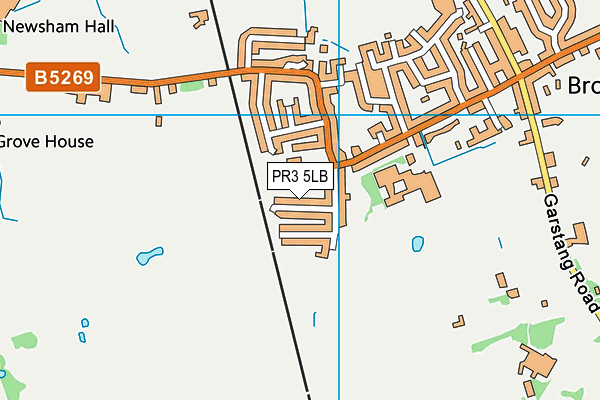 PR3 5LB map - OS VectorMap District (Ordnance Survey)