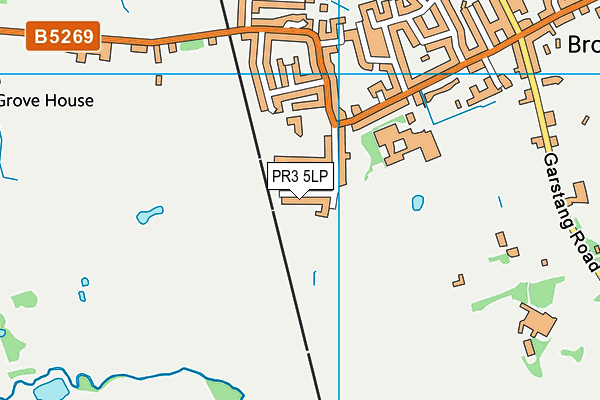 PR3 5LP map - OS VectorMap District (Ordnance Survey)