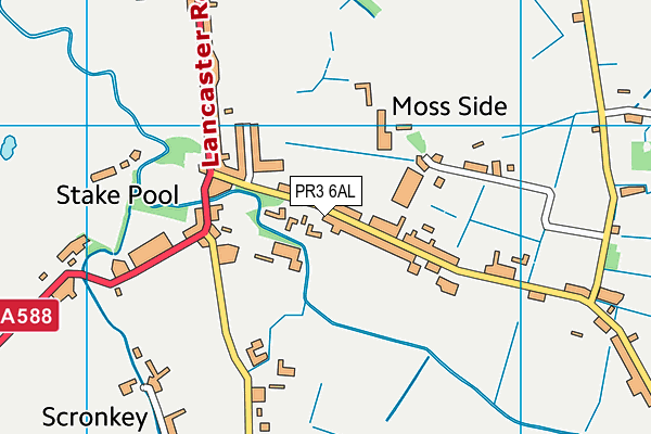 St William's Catholic Primary School, Pilling map (PR3 6AL) - OS VectorMap District (Ordnance Survey)