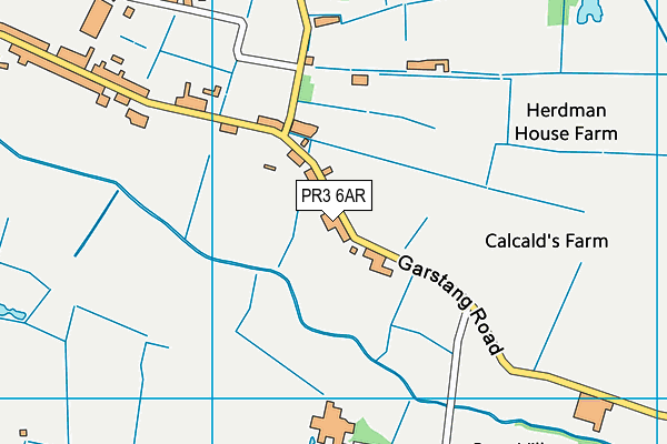 PR3 6AR map - OS VectorMap District (Ordnance Survey)