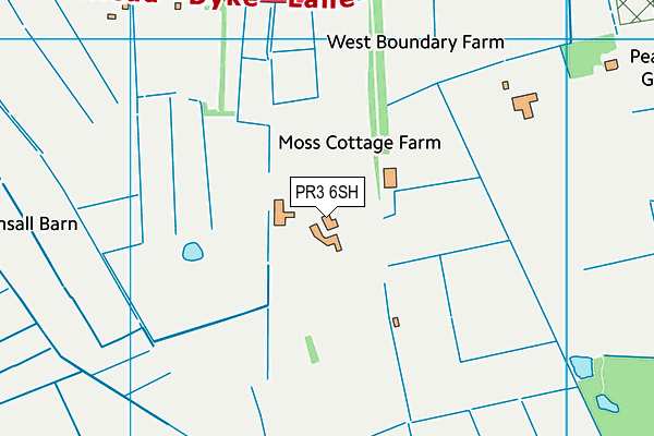 PR3 6SH map - OS VectorMap District (Ordnance Survey)