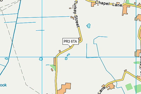 PR3 6TA map - OS VectorMap District (Ordnance Survey)