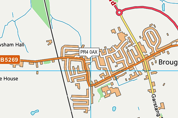 PR4 0AX map - OS VectorMap District (Ordnance Survey)