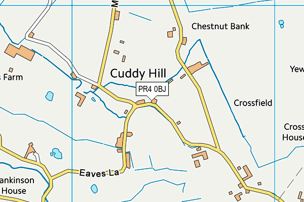 PR4 0BJ map - OS VectorMap District (Ordnance Survey)