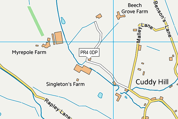 PR4 0DP map - OS VectorMap District (Ordnance Survey)