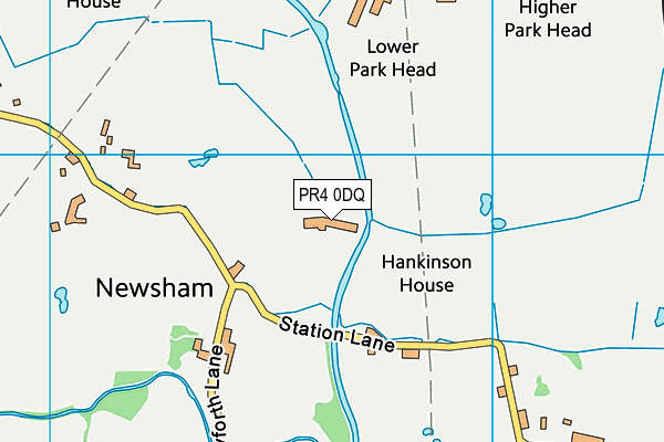 PR4 0DQ map - OS VectorMap District (Ordnance Survey)