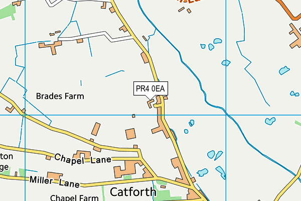 PR4 0EA map - OS VectorMap District (Ordnance Survey)