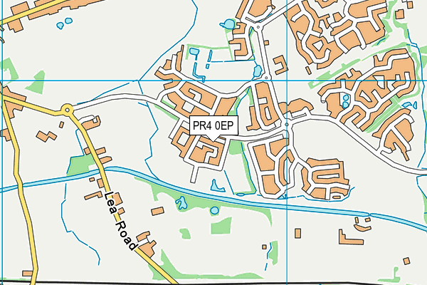 PR4 0EP map - OS VectorMap District (Ordnance Survey)