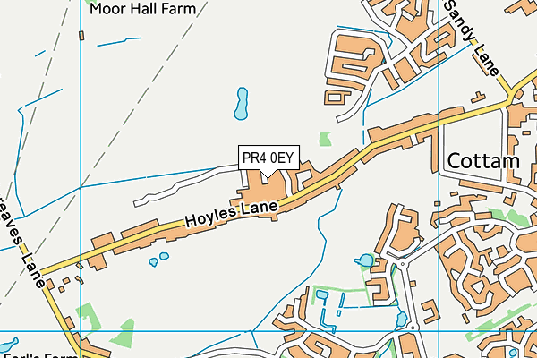 PR4 0EY map - OS VectorMap District (Ordnance Survey)