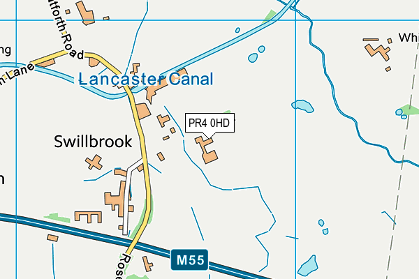 PR4 0HD map - OS VectorMap District (Ordnance Survey)