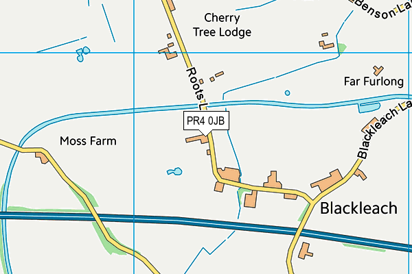 PR4 0JB map - OS VectorMap District (Ordnance Survey)