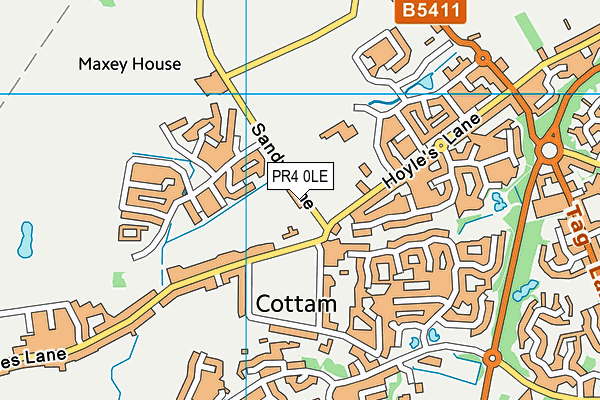 PR4 0LE map - OS VectorMap District (Ordnance Survey)