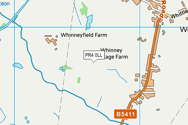 PR4 0LL map - OS VectorMap District (Ordnance Survey)