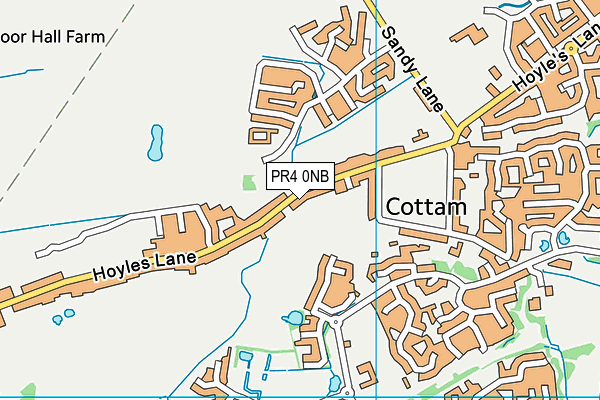 PR4 0NB map - OS VectorMap District (Ordnance Survey)
