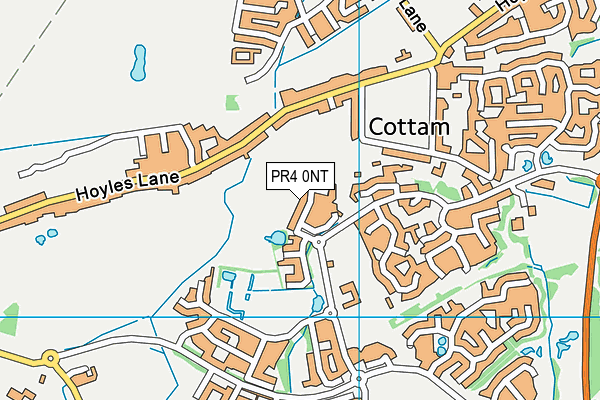PR4 0NT map - OS VectorMap District (Ordnance Survey)
