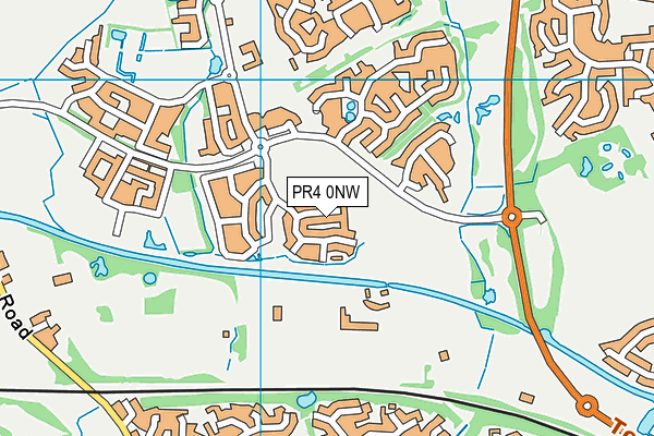 PR4 0NW map - OS VectorMap District (Ordnance Survey)