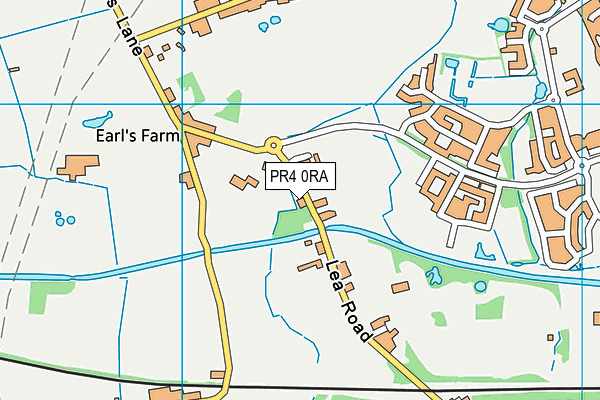 Lea Neeld's Endowed Church of England Primary School map (PR4 0RA) - OS VectorMap District (Ordnance Survey)
