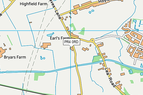 PR4 0RD map - OS VectorMap District (Ordnance Survey)