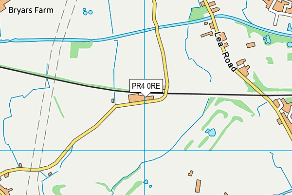PR4 0RE map - OS VectorMap District (Ordnance Survey)