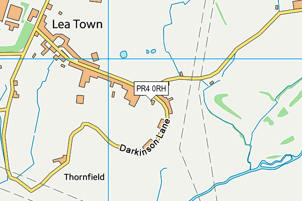 PR4 0RH map - OS VectorMap District (Ordnance Survey)