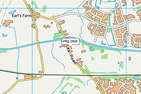 PR4 0RW map - OS VectorMap District (Ordnance Survey)