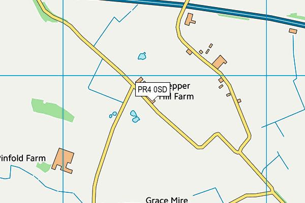 PR4 0SD map - OS VectorMap District (Ordnance Survey)