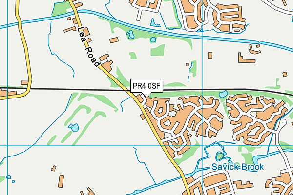 PR4 0SF map - OS VectorMap District (Ordnance Survey)